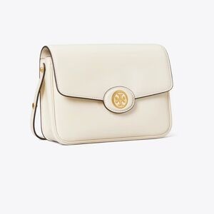 Tory Burch Cream Crossbody Bag with Gold Hardware